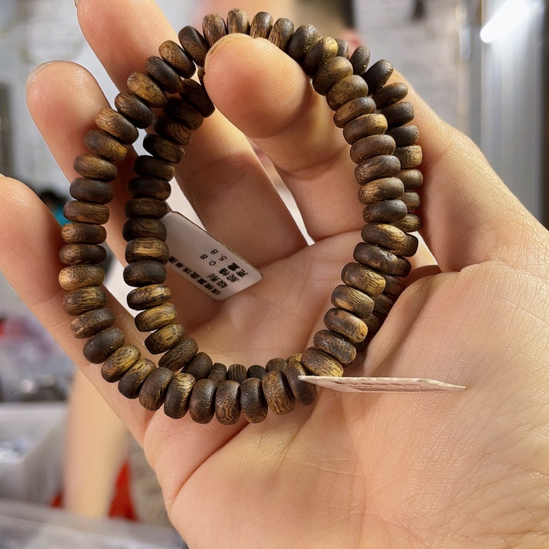 沉香手串棋楠算盘珠单圈一条多样性发一