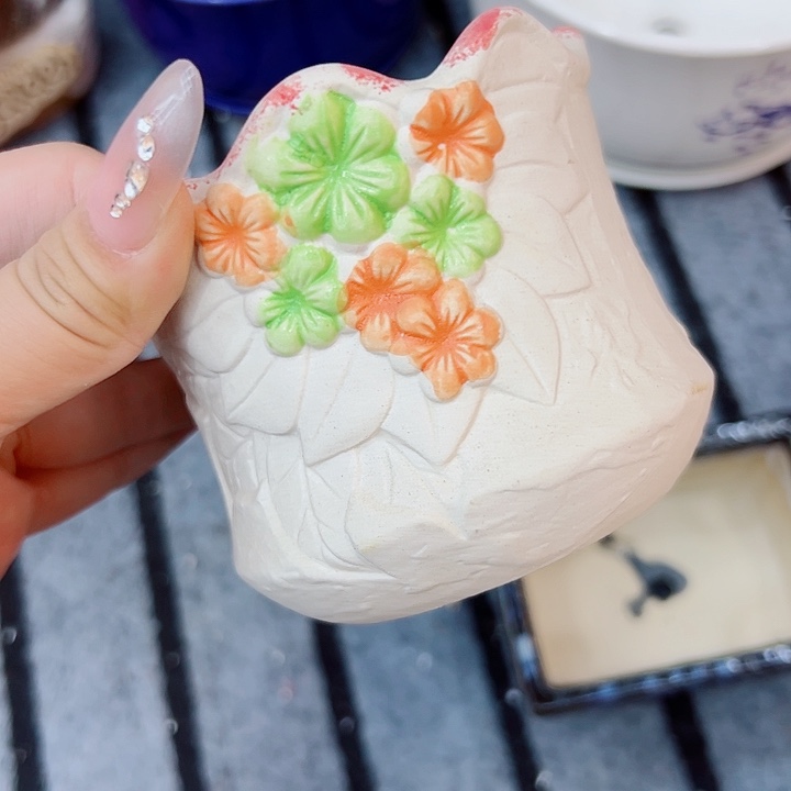 有孔，满10元包邮多肉陶瓷花盆