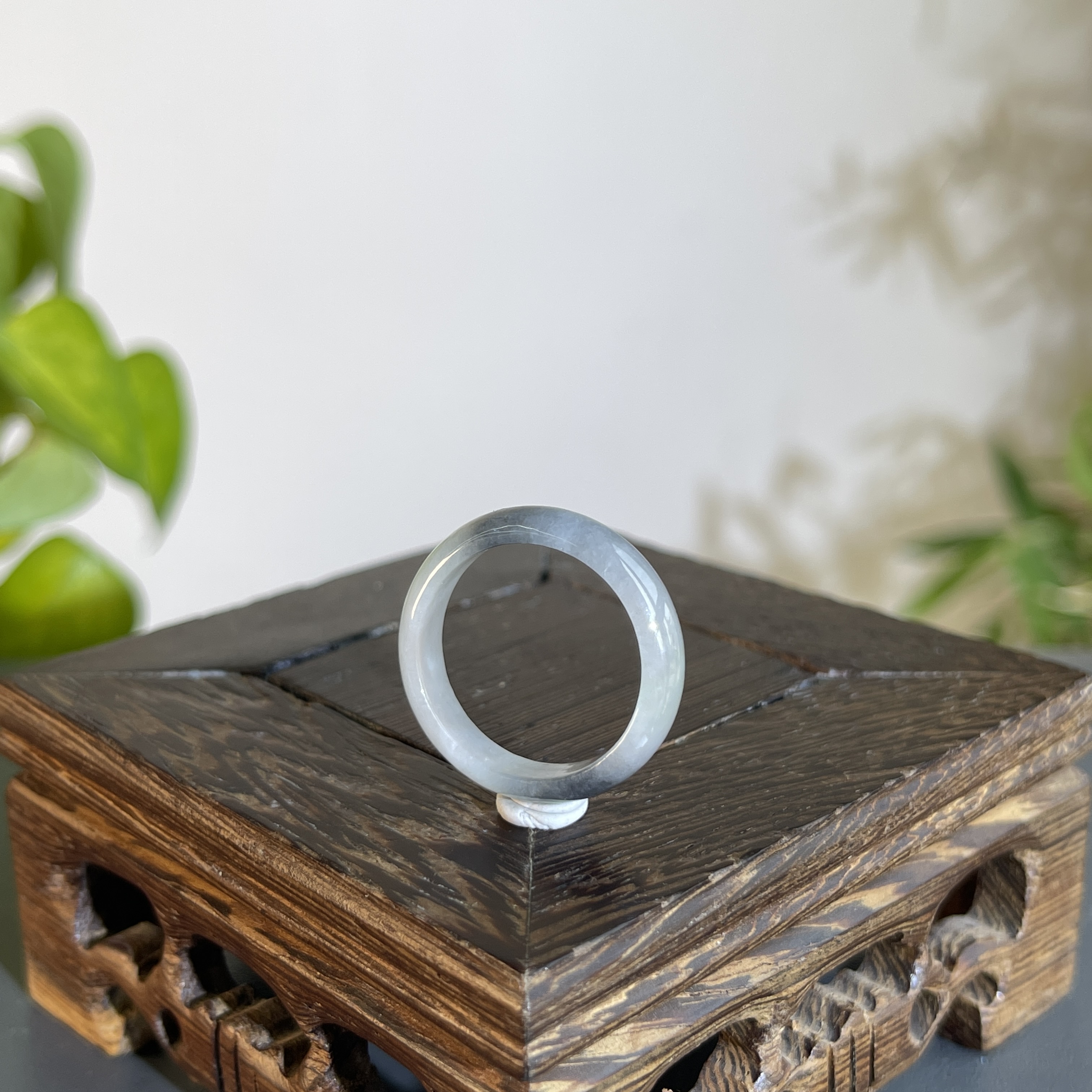 JXAA15-01  天然缅甸A货翡翠 翡翠戒圈20#