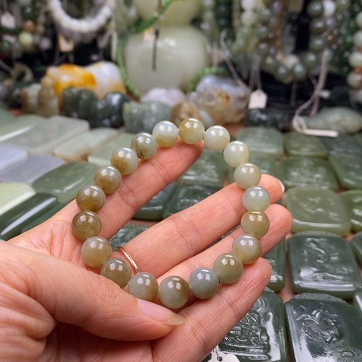 和田玉未镶嵌手链