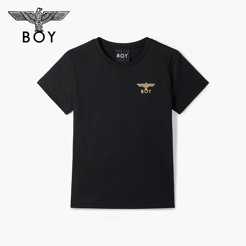 【夏日极简】BOYLONDON夏季女款短袖简约纯色休闲百搭针织T恤W01247