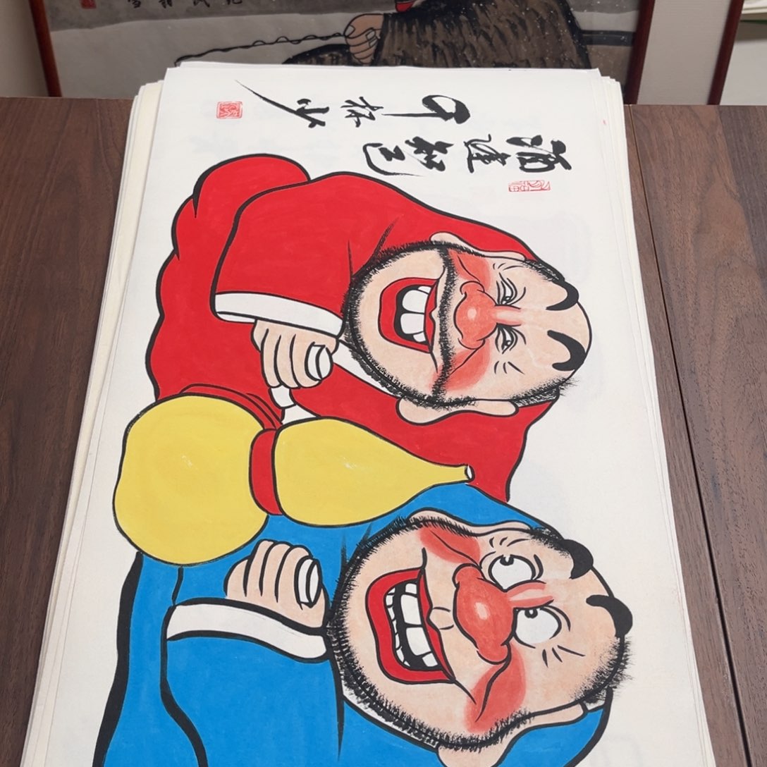 国画纯手绘禅意画作品