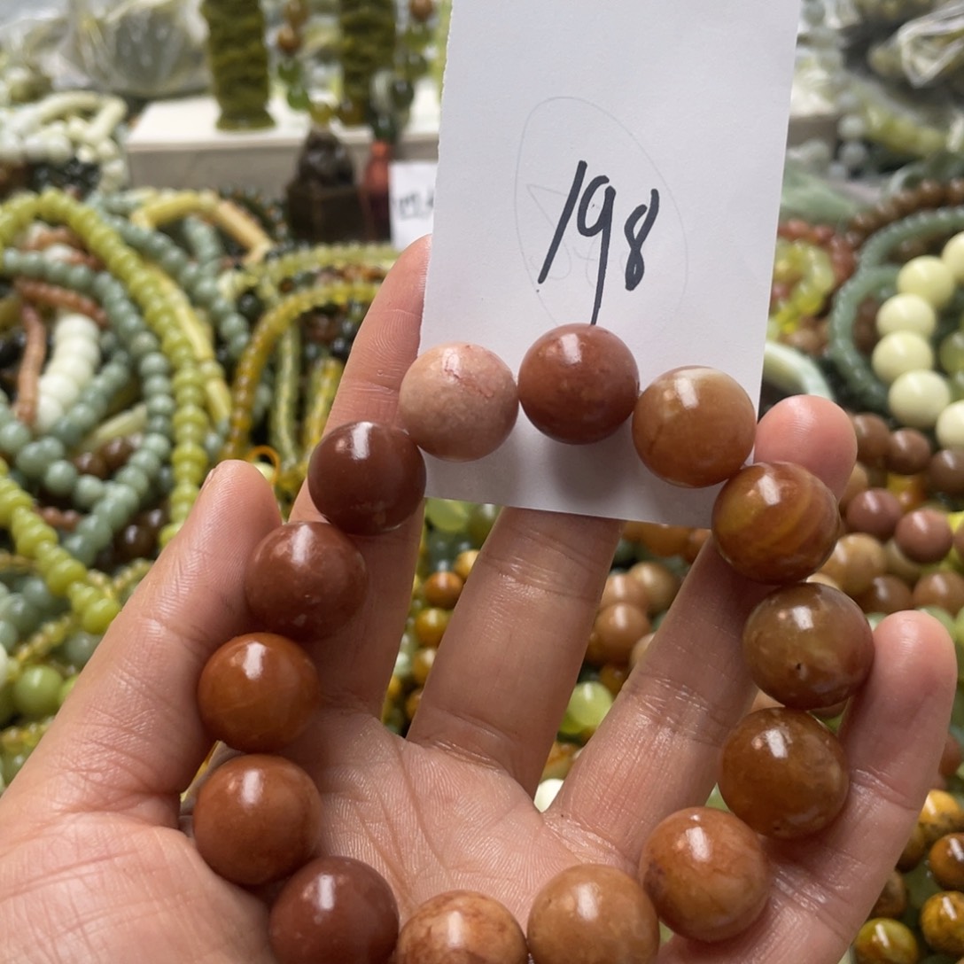 蛇纹石玉手链未镶嵌