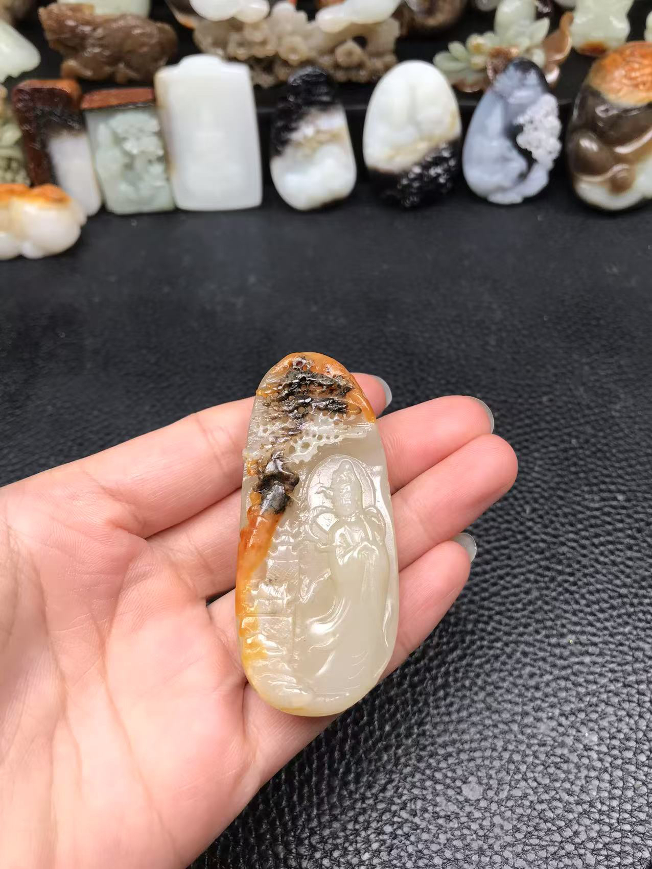 和田玉观音，实物漂亮