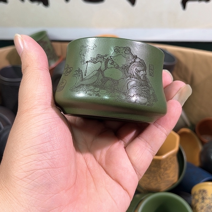 茶杯紫砂全手工紫砂主人杯 