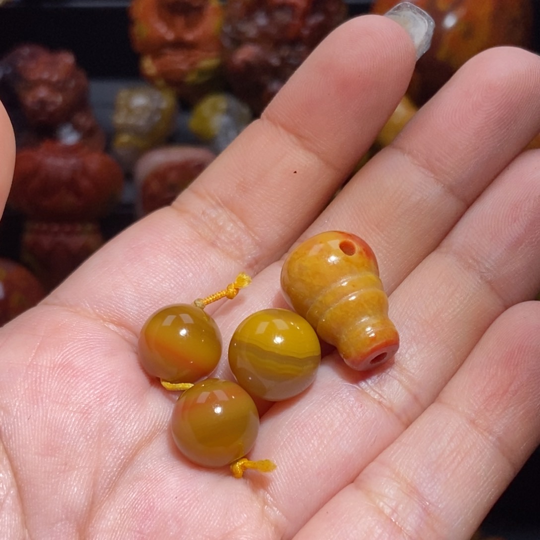 玛瑙/玉髓配珠未镶嵌0*7