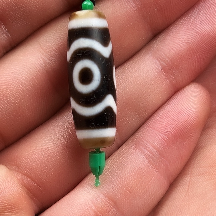 玛瑙/玉髓颈饰合金福利行运古法莲花三眼