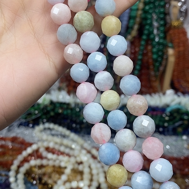 玛瑙/玉髓未镶嵌珠宝半成品天然摩根切面卡10mm短条