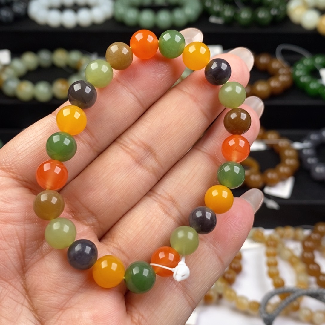 和田玉手串未镶嵌