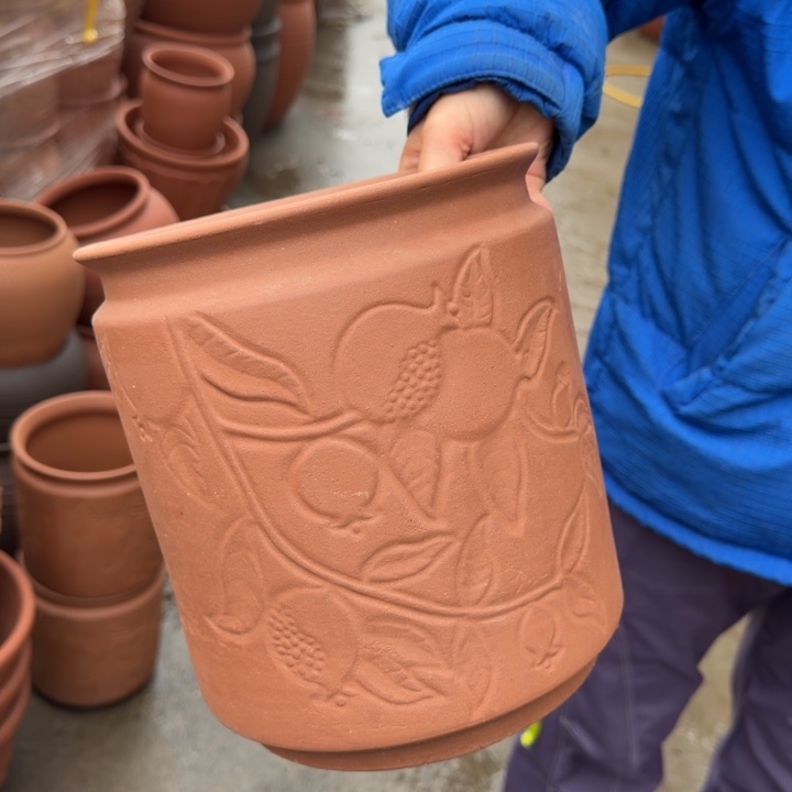 花盆紫砂口20高23宜兴紫砂瑕疵底部