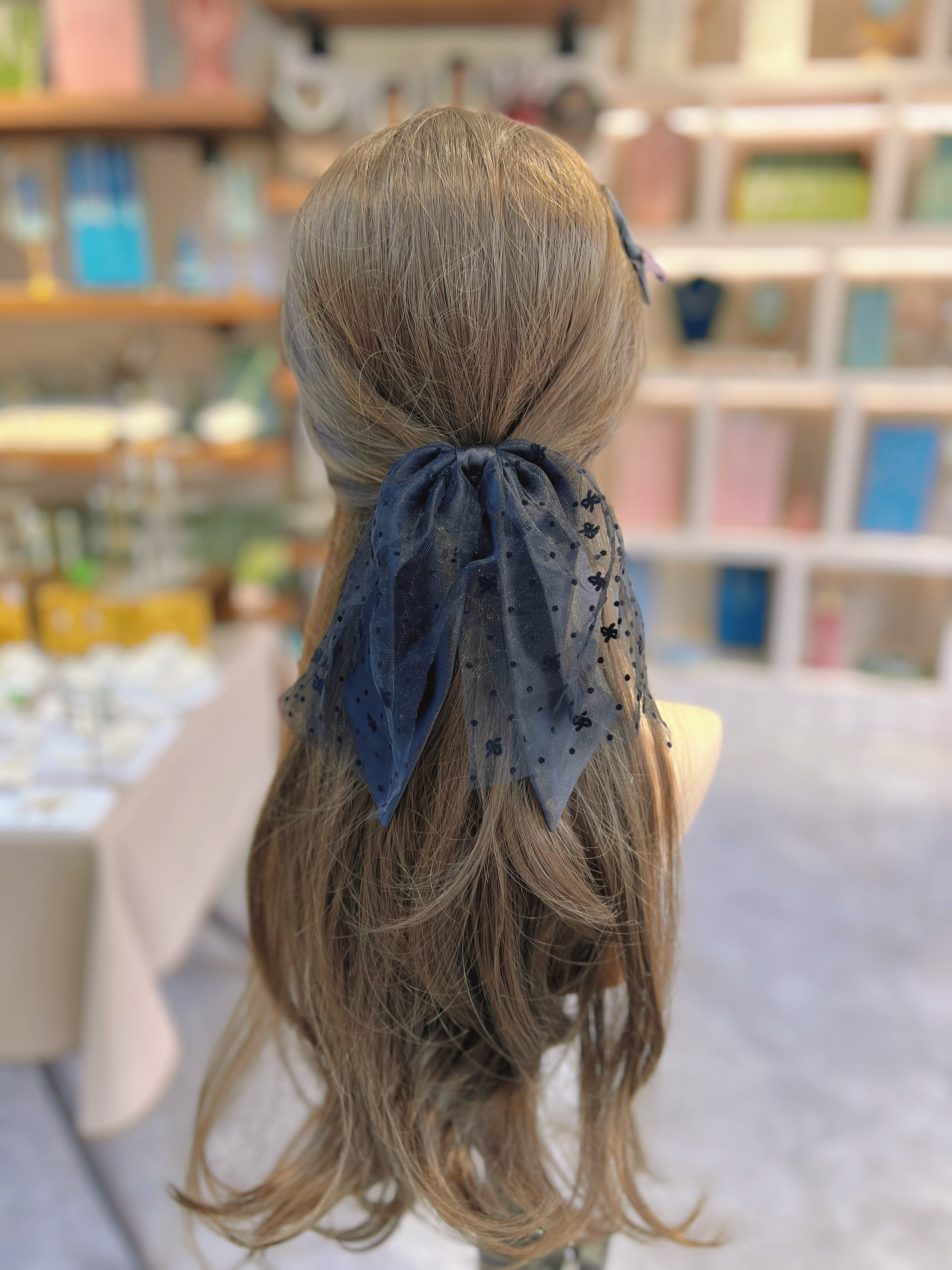 2025新款抓夹甜美垂感马尾扣头饰发夹后脑勺盘发气质马尾半扎