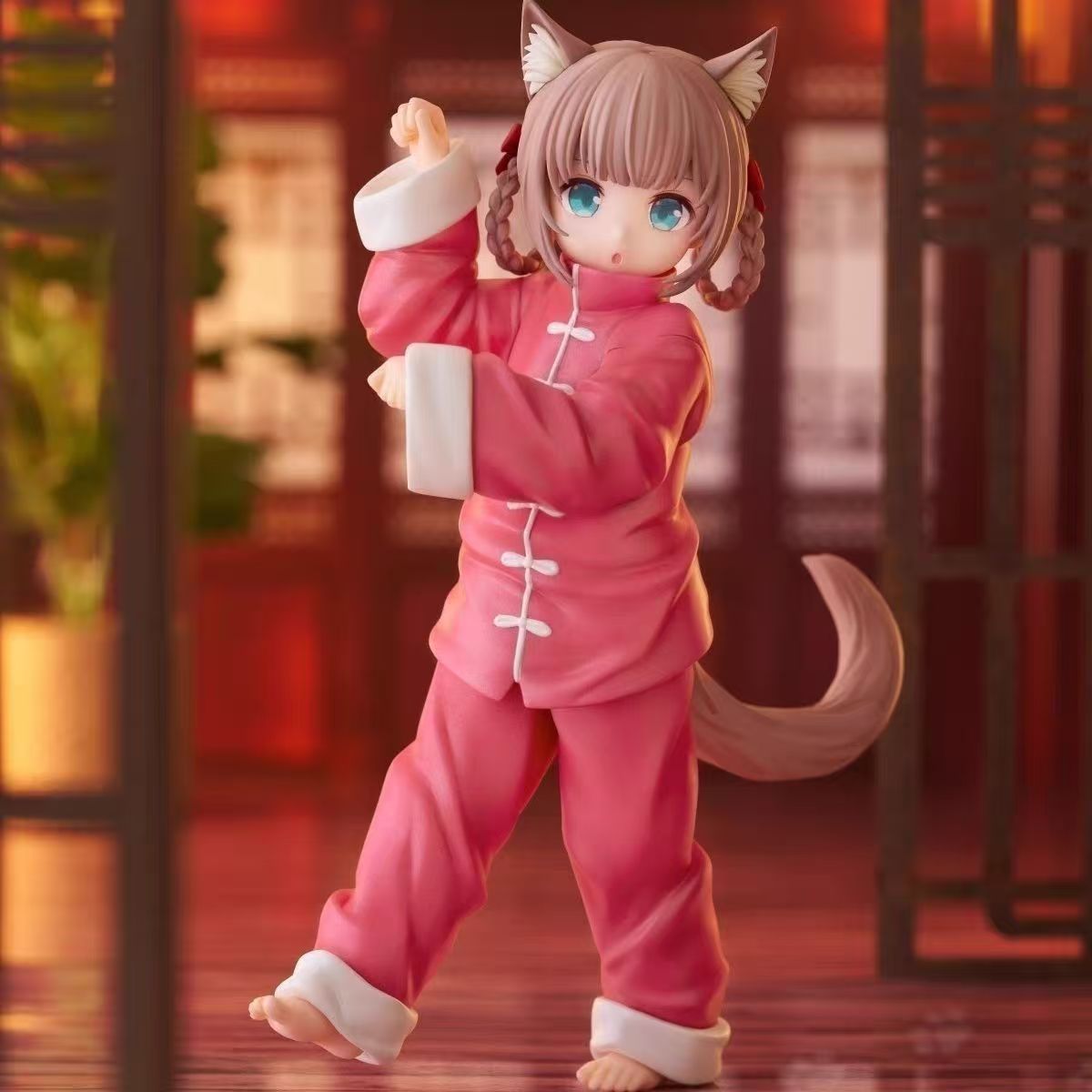 唐装黄豆粉 换装系列 功夫美少女我家的猫 二次元动漫手办礼物