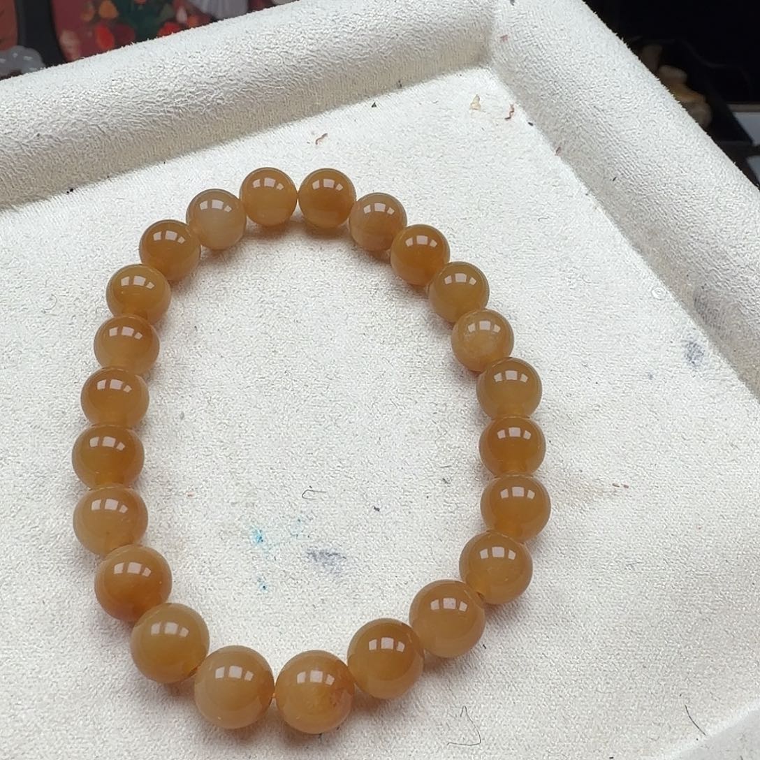 和田玉（糖玉）未镶嵌手链