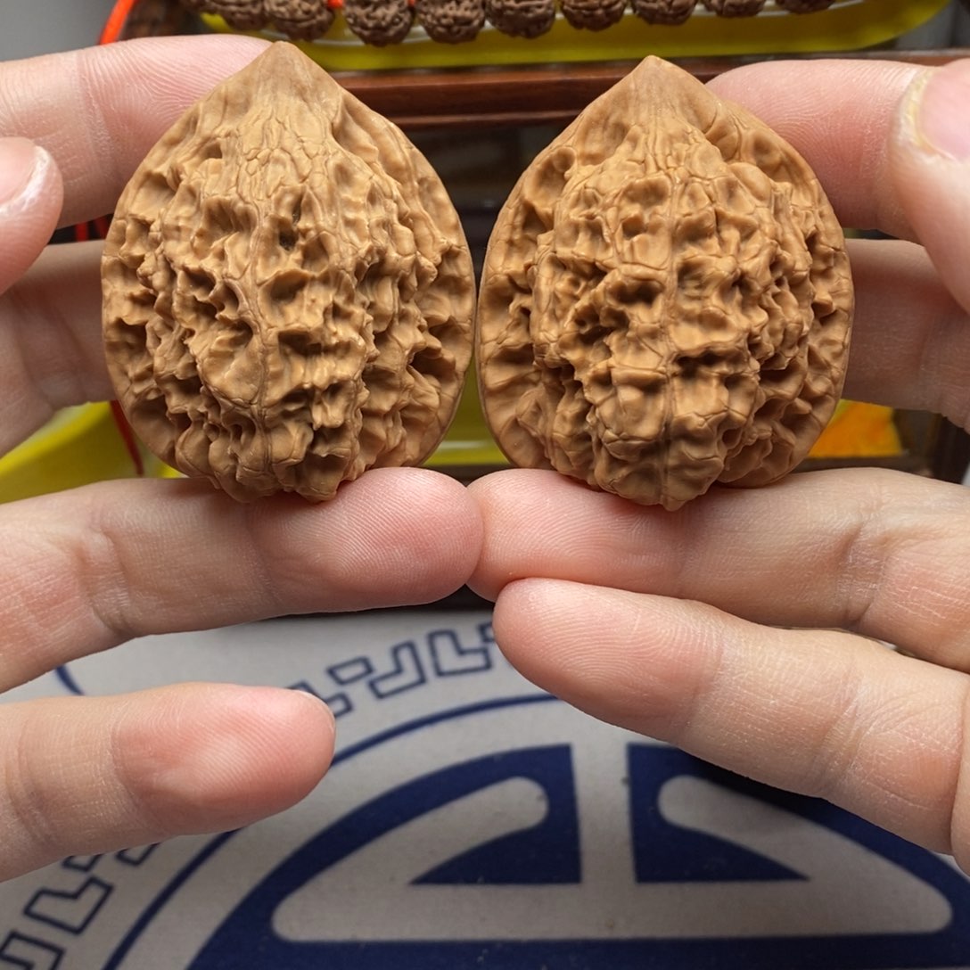 核桃把件四一官帽