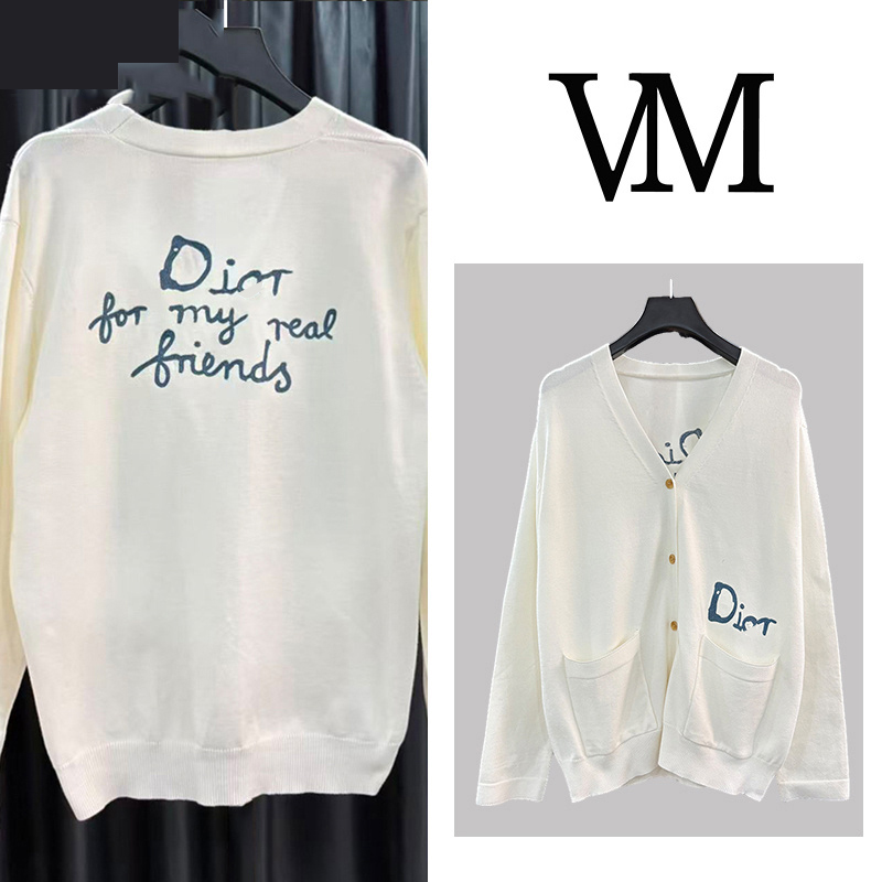 刺绣宽松长袖针织开衫毛衣女春秋新款休闲百搭时尚V领上衣cx7869