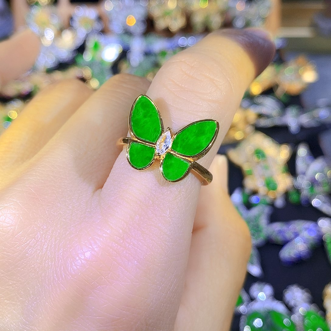 吊坠(不含链)银S925镶嵌翡翠