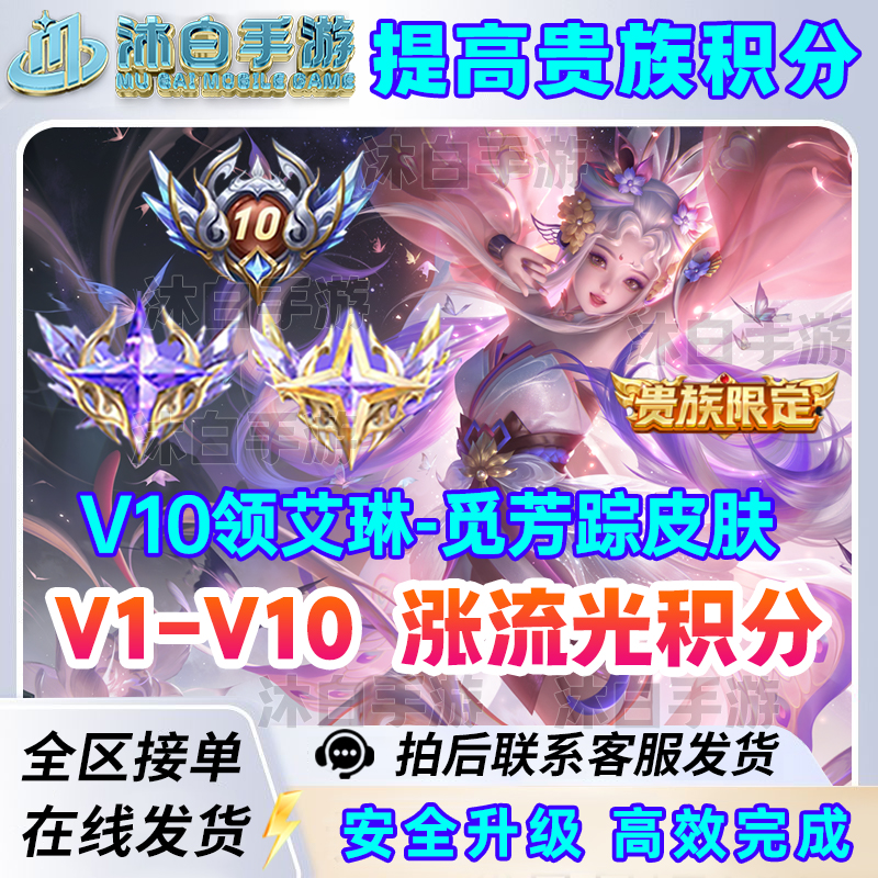 【贵族积分v1-】王者送王者荣耀荣耀贵族积分等级王者点券直充