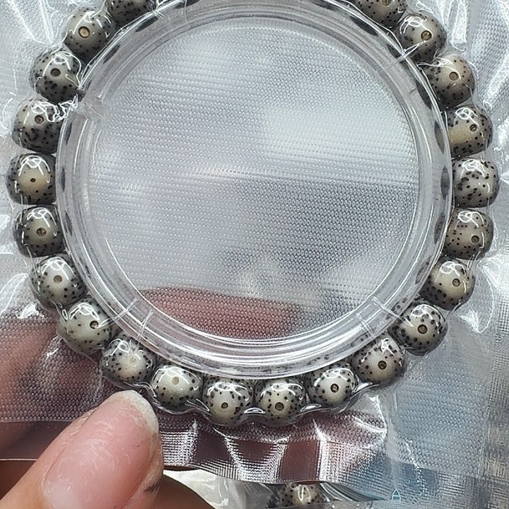 星月菩提手串532高端黑灰星月菩提98桶单圈