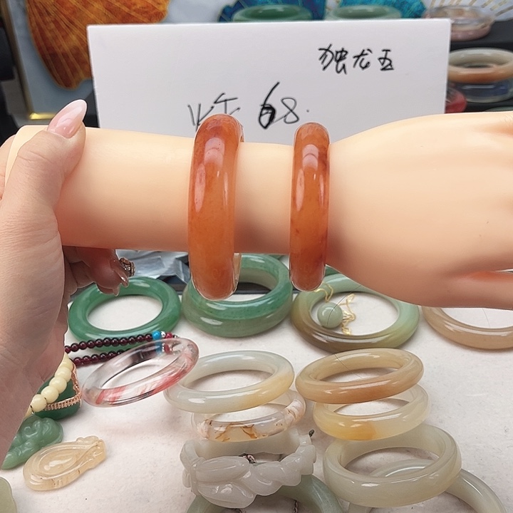 硅胶纯铜冰透带洒金