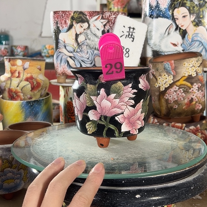 景德镇手绘花盆性价比超高