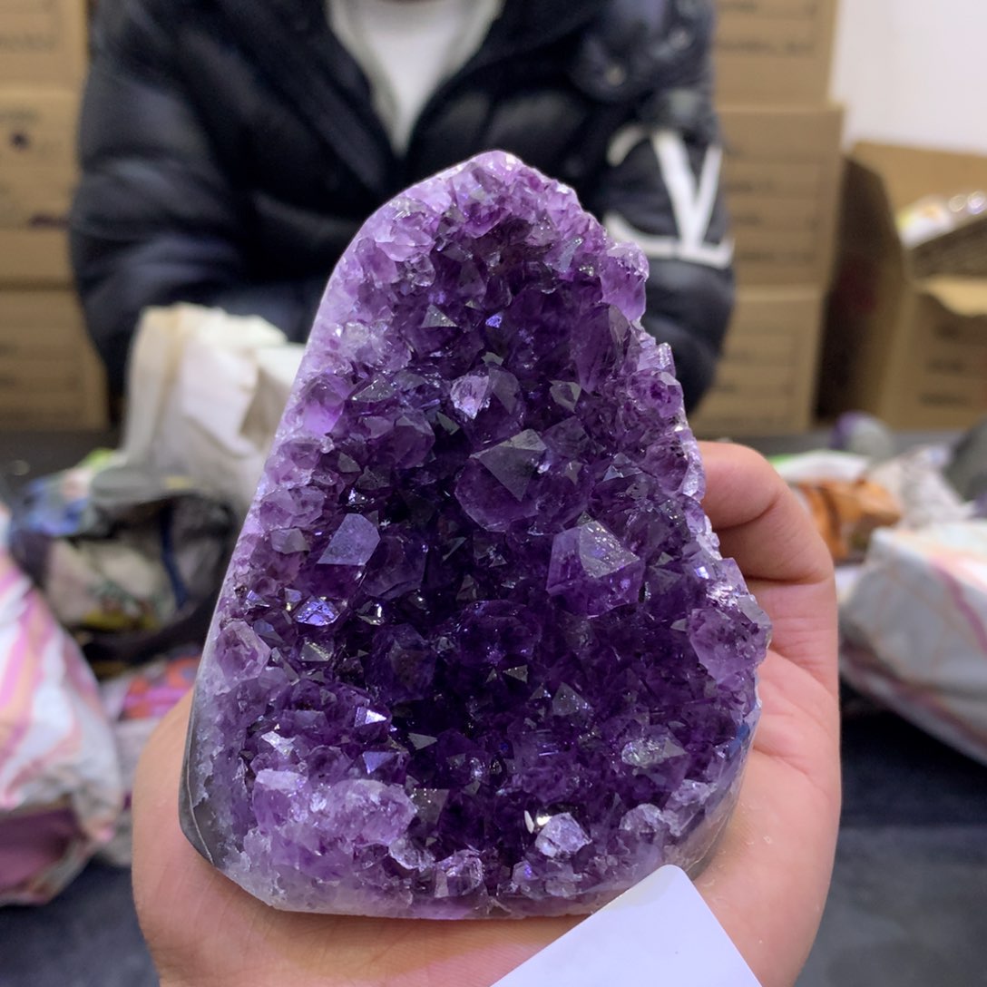 水晶摆件未镶嵌紫晶28