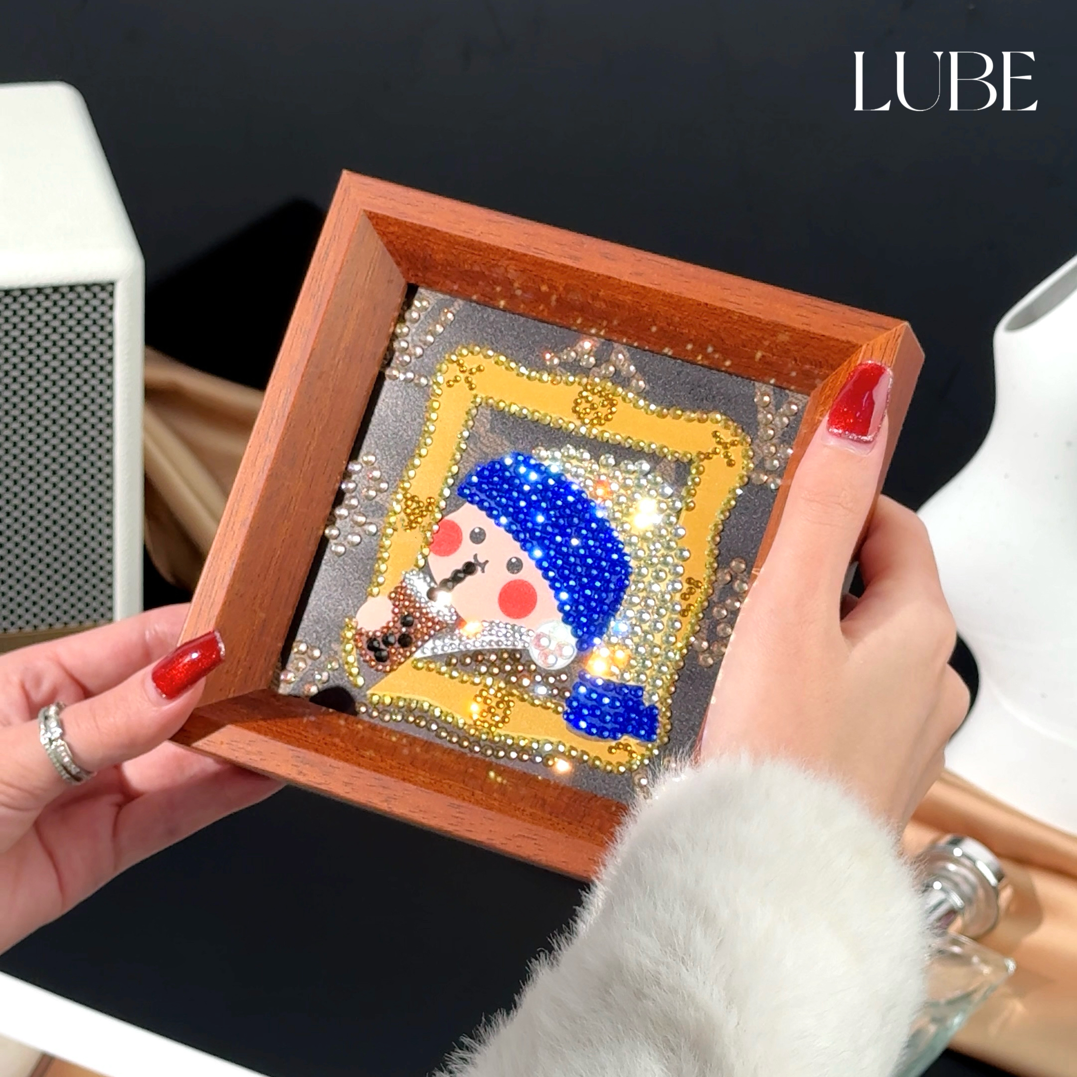 【奶茶少女挂画】2025歪歪定制手工钻挂画/摆件/家居饰品