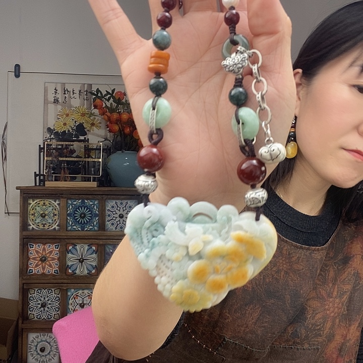 翡翠项链未镶嵌项链