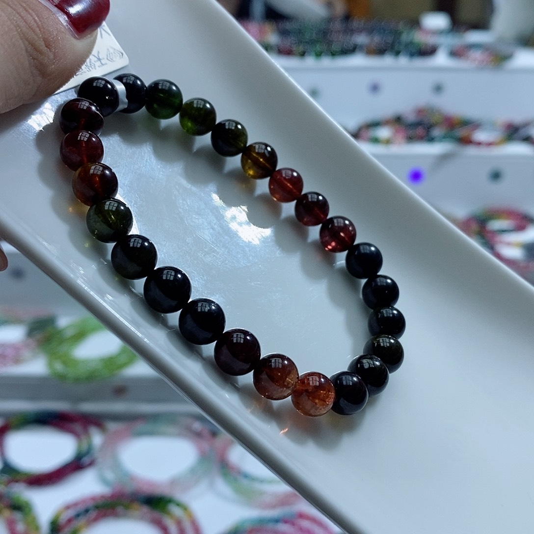 碧玺手链未镶嵌多样性发一条