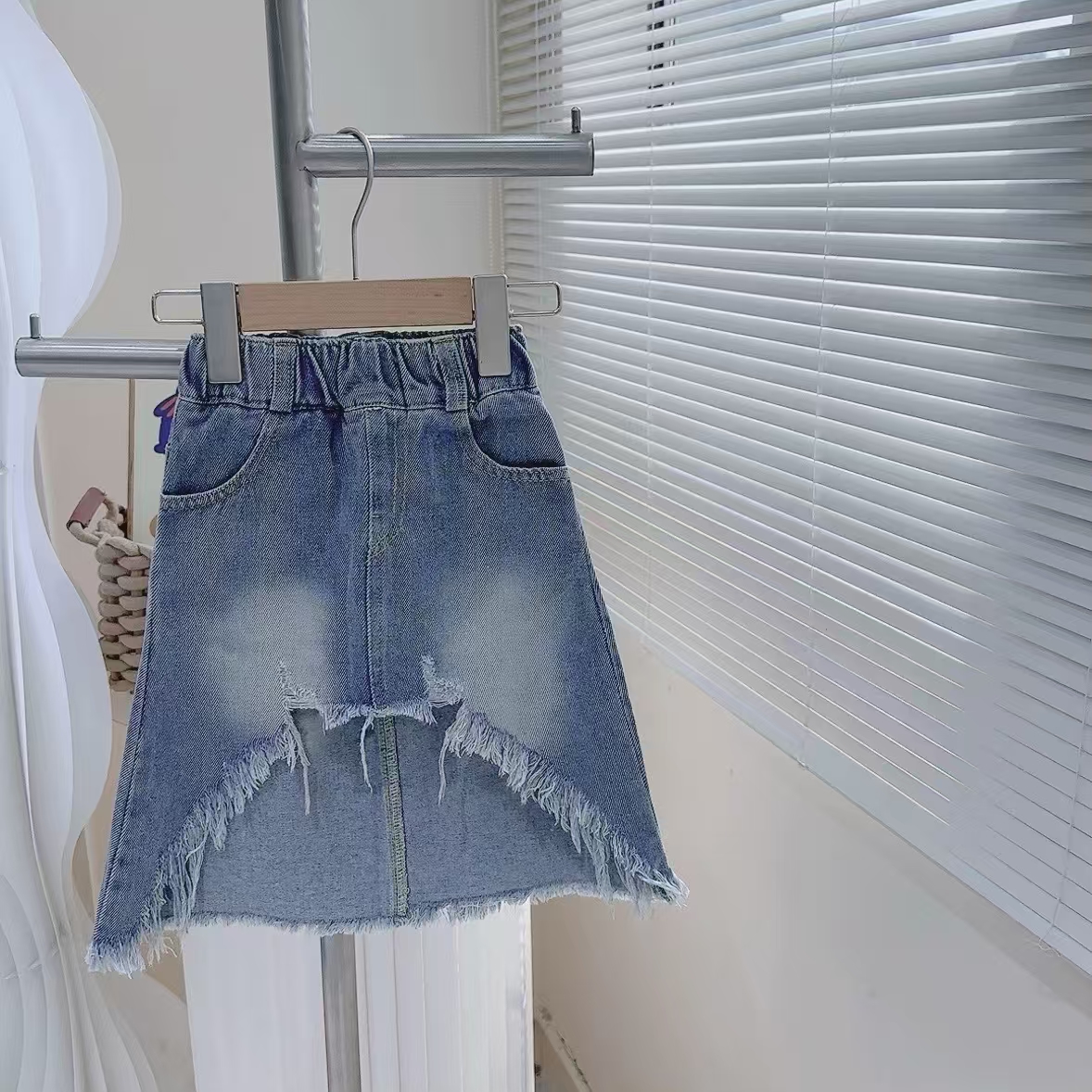 【线下品牌童装撤柜】女童夏季韩版水洗软牛仔裙 251589