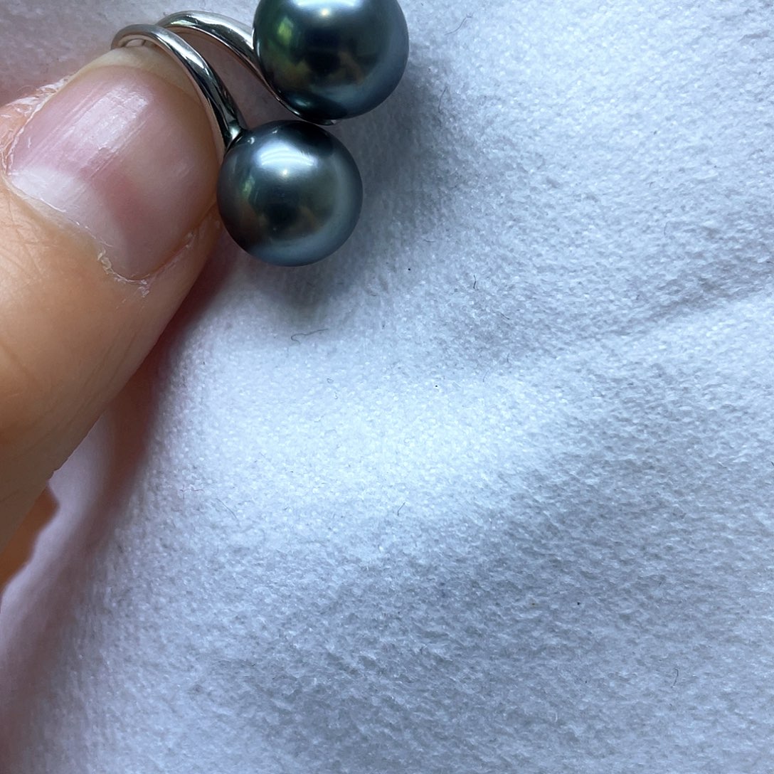 海水珍珠耳饰银S925镶嵌