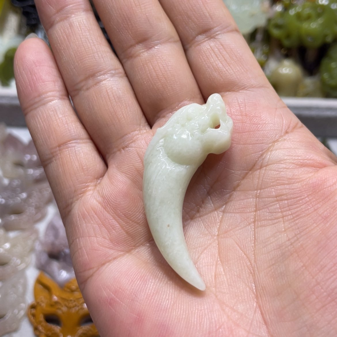 【闪购商品】岫玉颈饰未镶嵌75吊坠