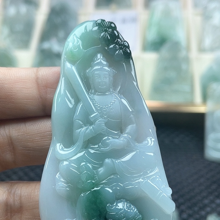颈饰未镶嵌翡翠天然翡翠文殊