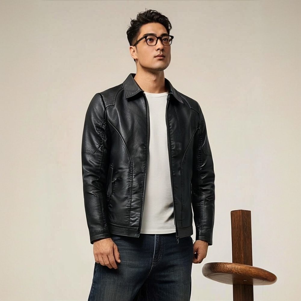男士微瑕皮衣外套百搭【本图片仅供展示以直播间下单实物为准】