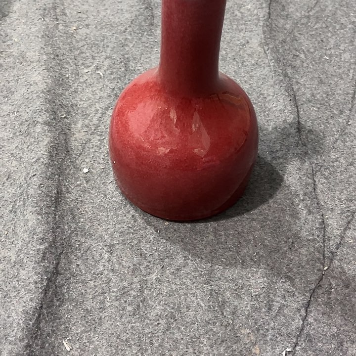 瓶陶双**业钧红窑变摇铃尊