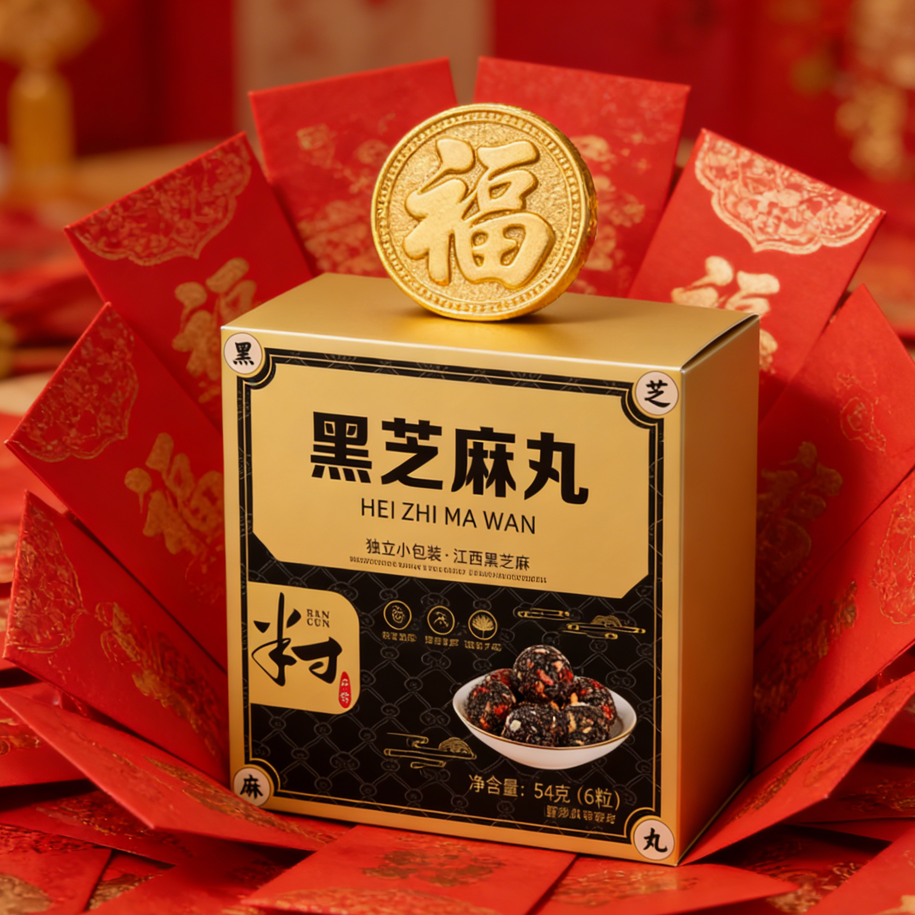 黑芝麻丸营养升级健康好吃老少皆宜美味