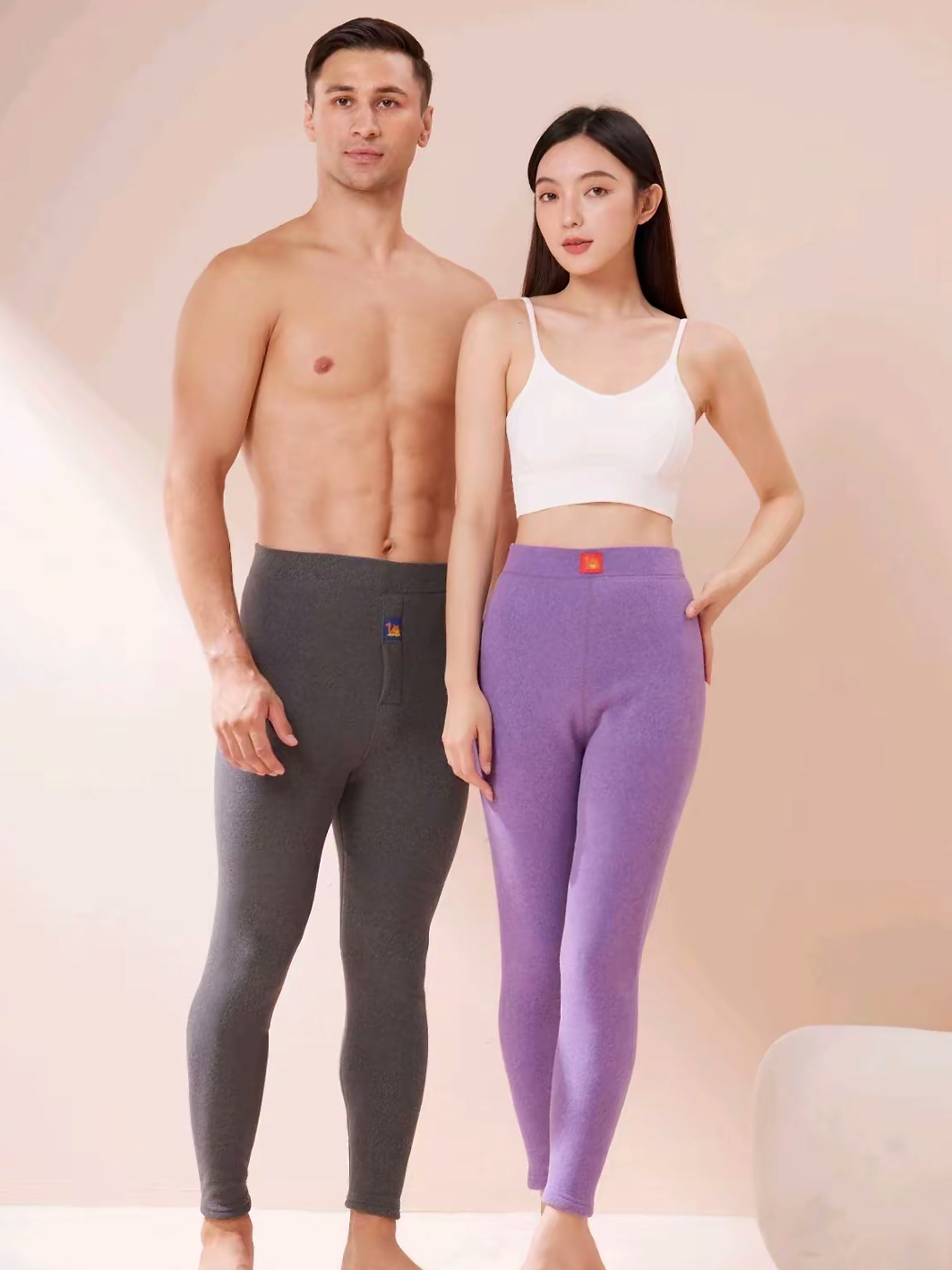 2025秋冬男女新款中厚舒适保暖无痕修身束脚内穿保暖裤TZ