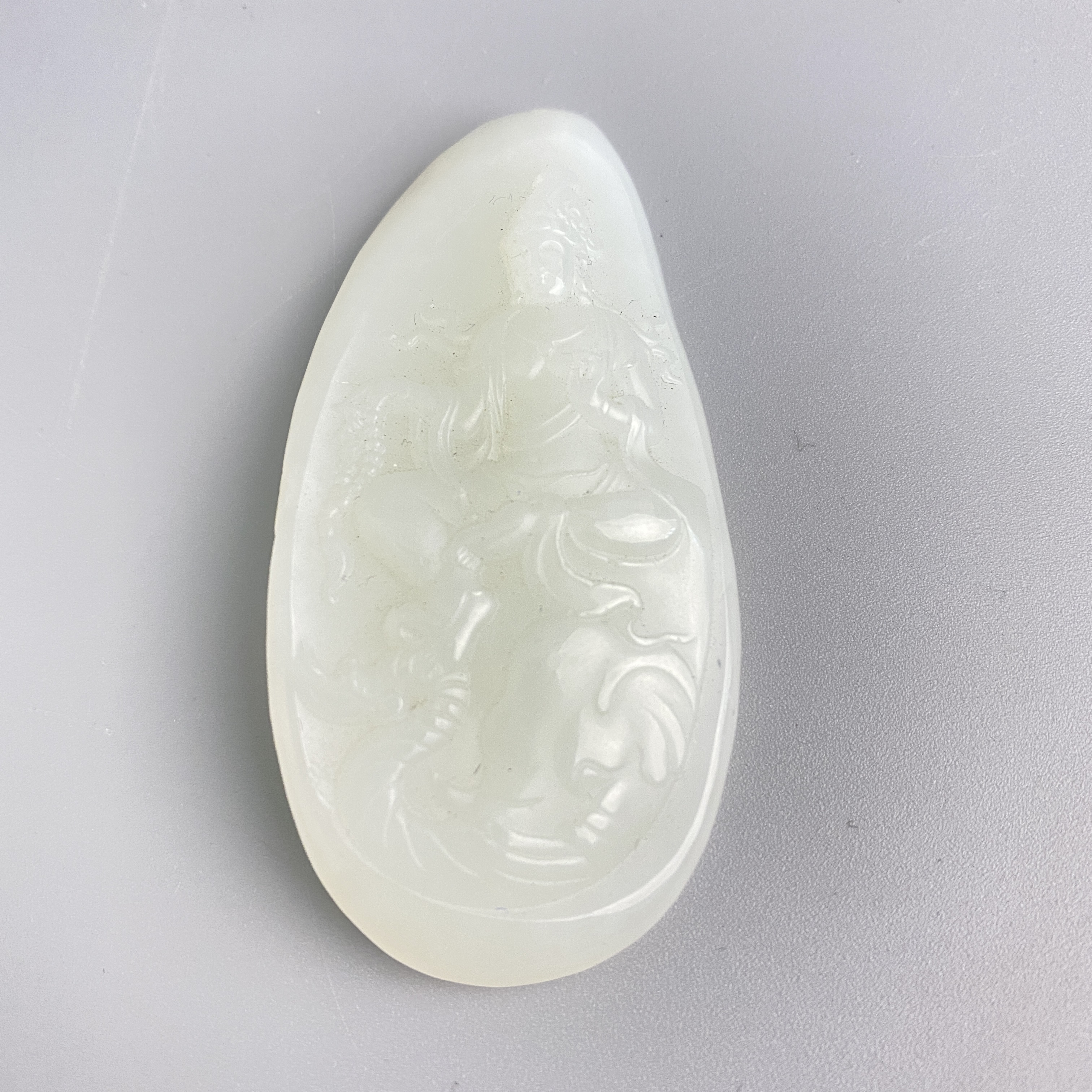 20世纪玉牌普贤菩萨【古董拍卖】