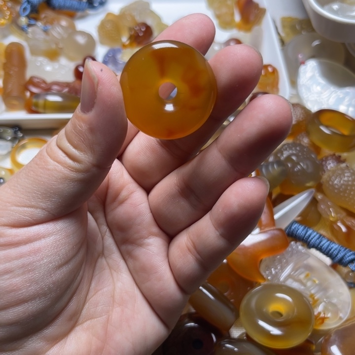 玛瑙/玉髓颈饰未镶嵌小**～0025