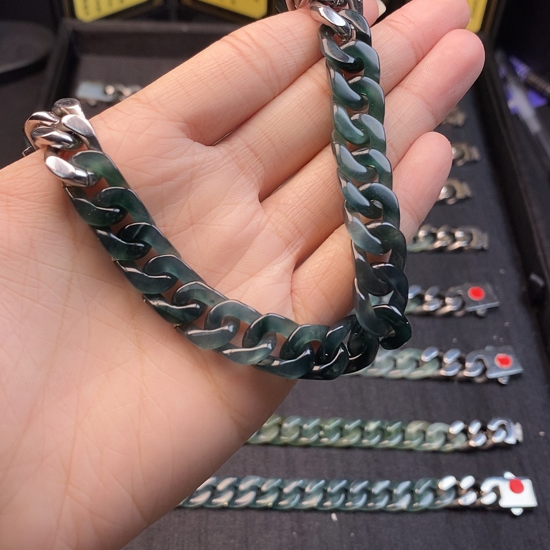 翡翠未镶嵌手链翡翠手链