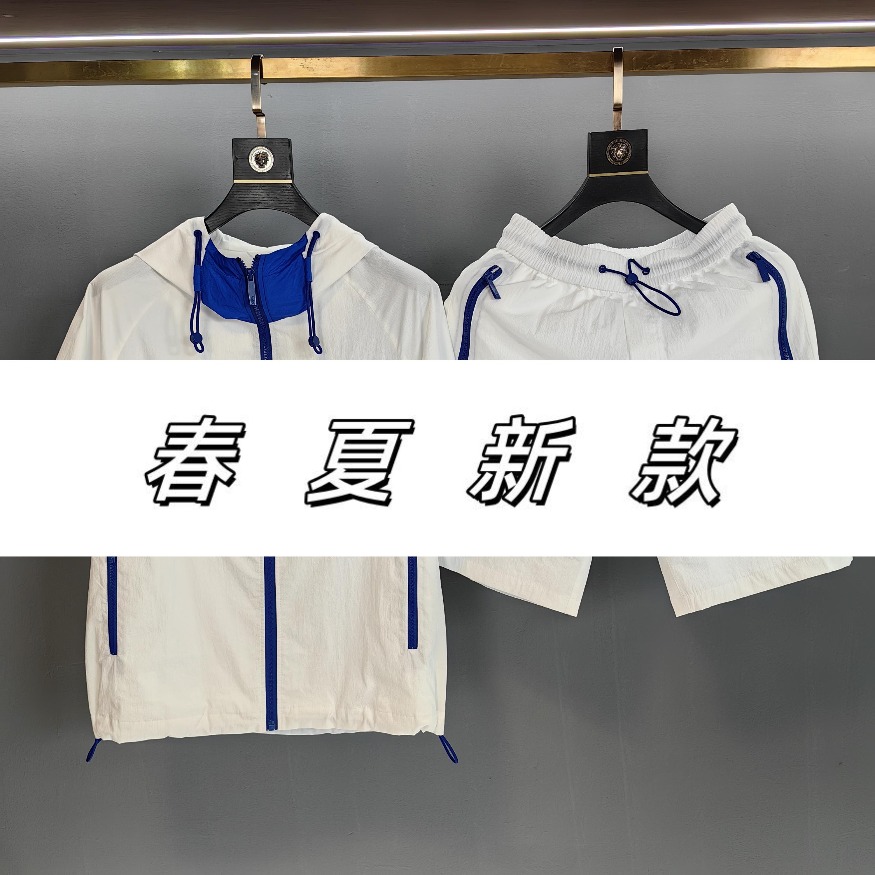 【澳门】2025春季新款时尚潮流连帽短袖套装SD-1175+SD-1151