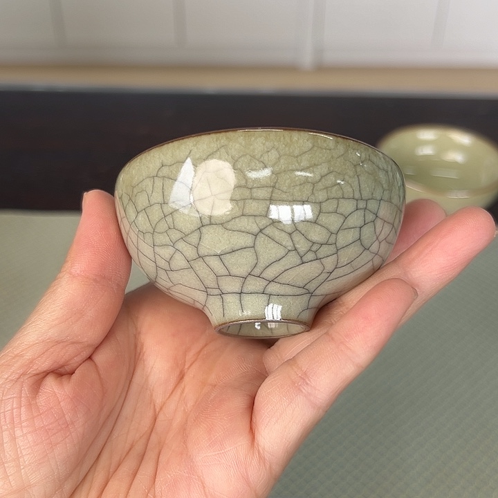 龙泉云间青瓷小米茶器
