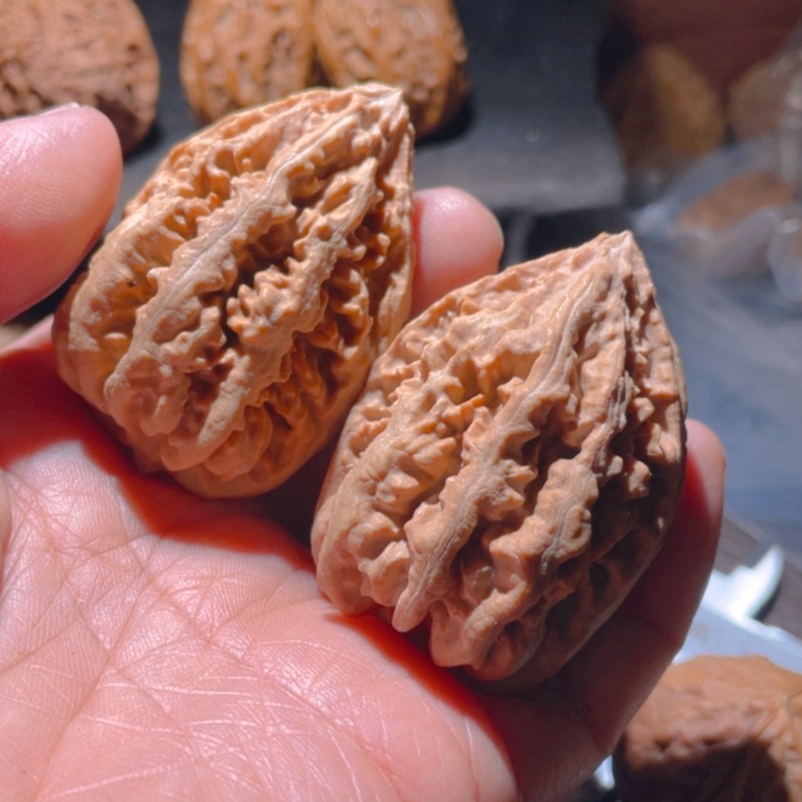 【闪购商品】文玩核桃把件中****身东北楸子14