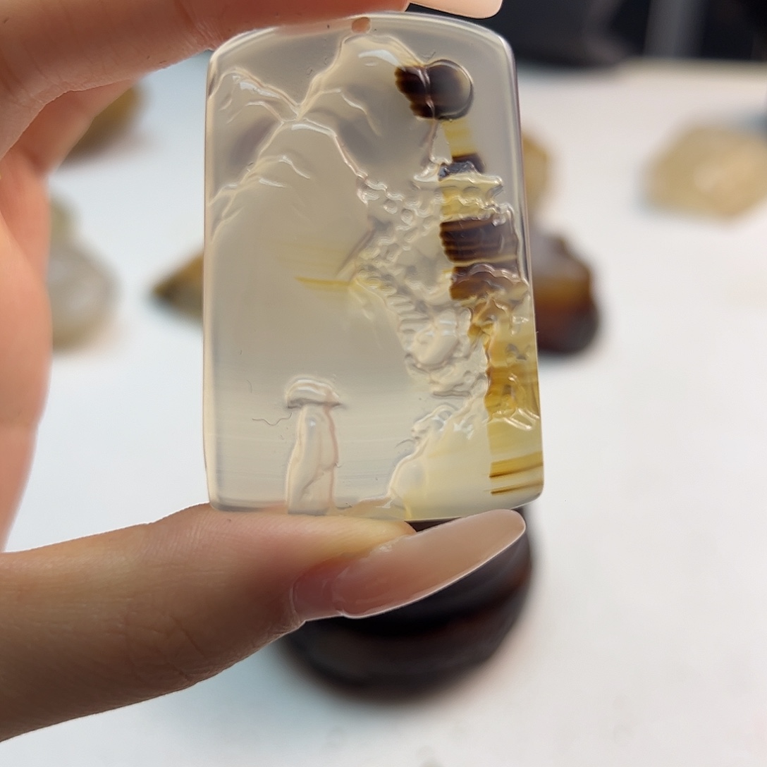 玛瑙/玉髓合金颈饰