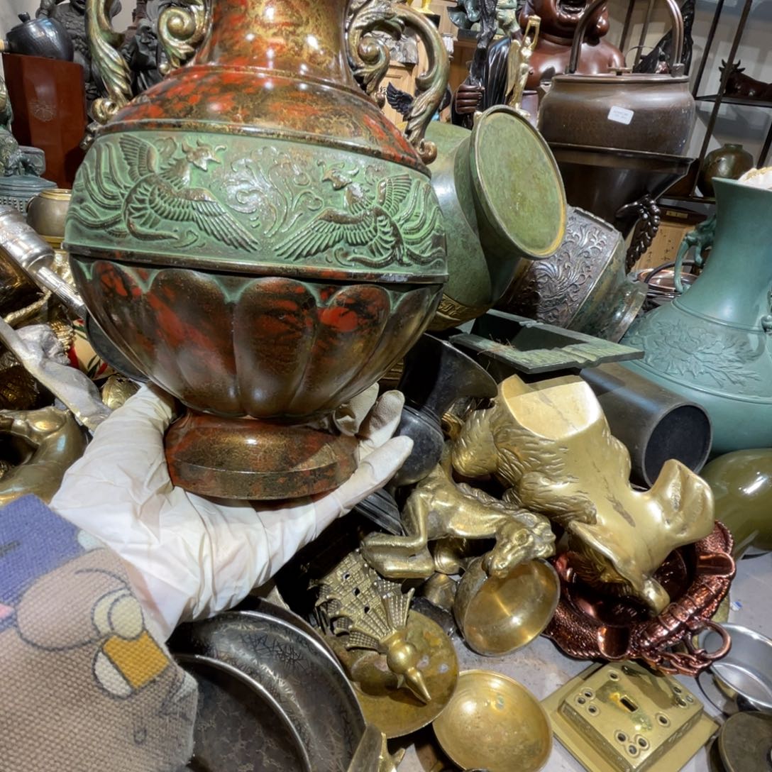 猪****董大阪回流铜器摆件118