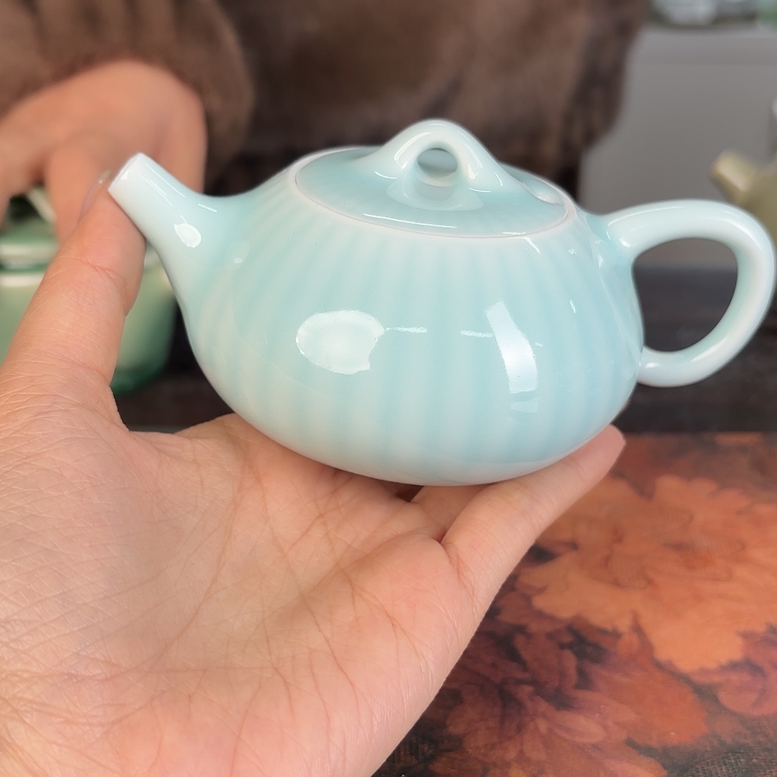 龙泉云间青瓷小米茶器