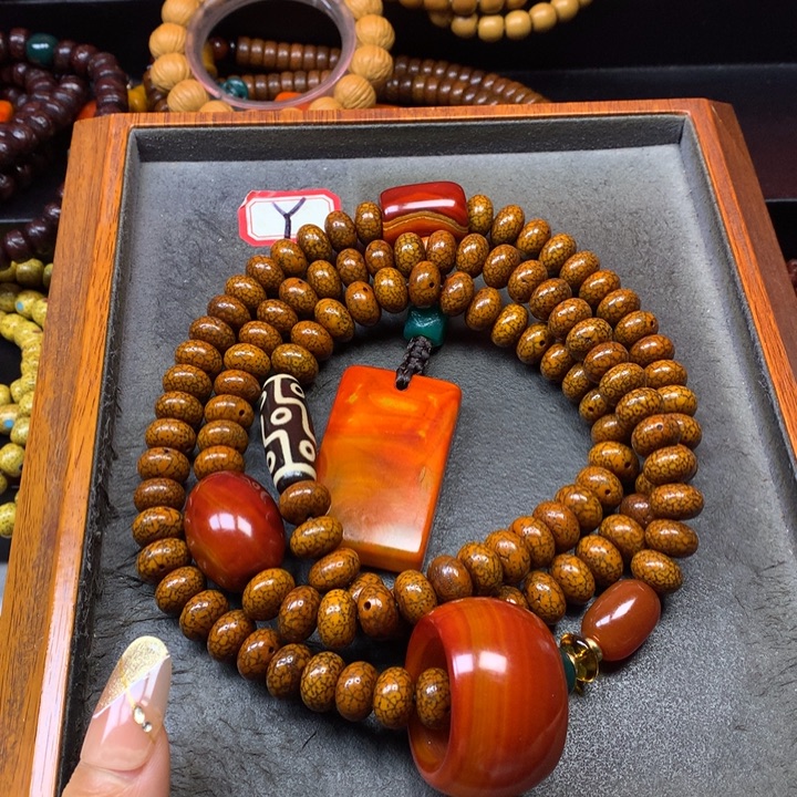 风***方星月菩提吊坠菩提