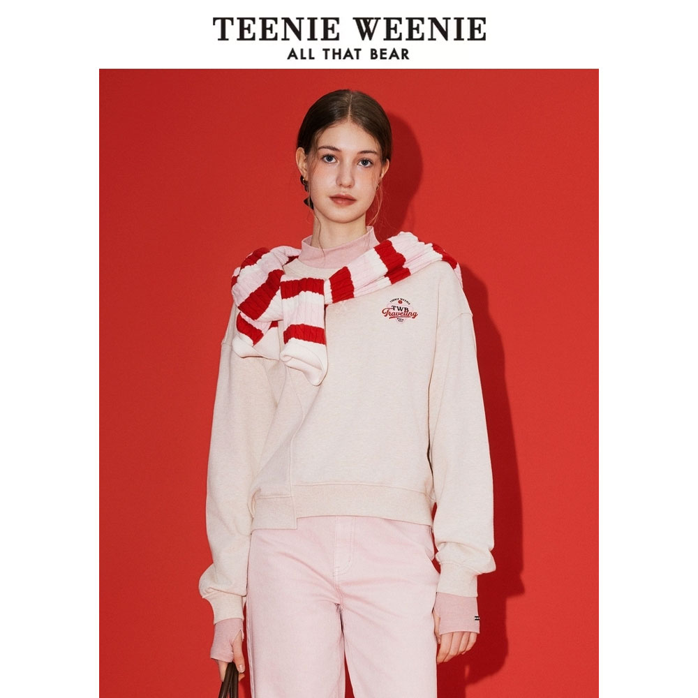 【赵老板专属】TeenieWeenie小熊25春季套头圆领卫衣0726