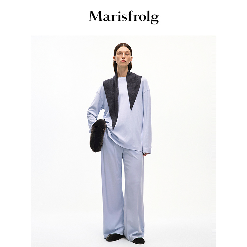 Marisfrolg玛丝菲尔25新款百搭经典纯色女士裤子A1FZ36625