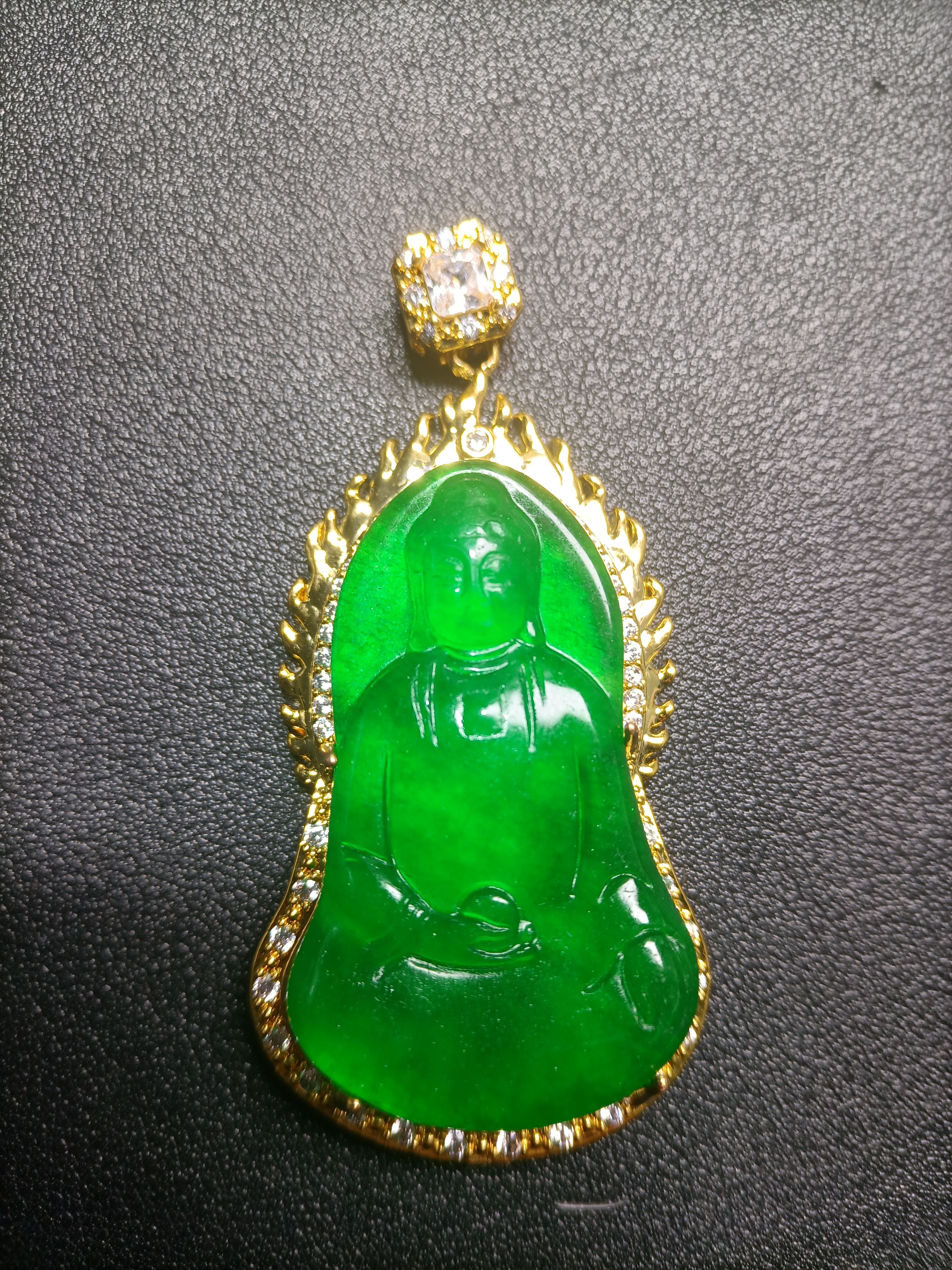 X27精品翡翠观音吊坠