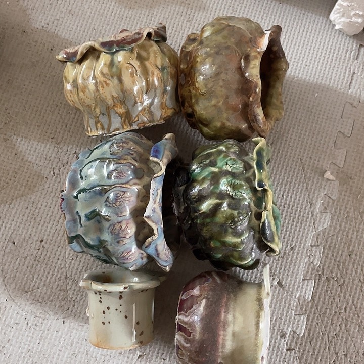 红陶蓝*灵内口径1高度1微瑕